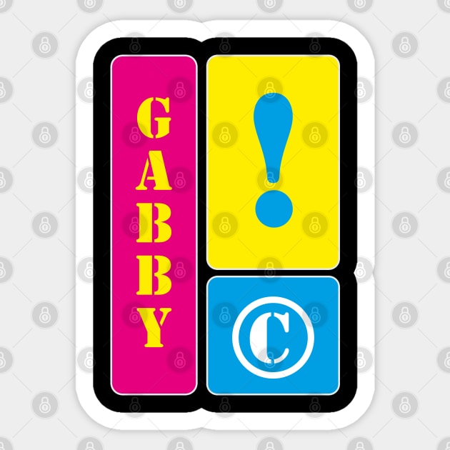 My name is Gabby Sticker by mallybeau mauswohn